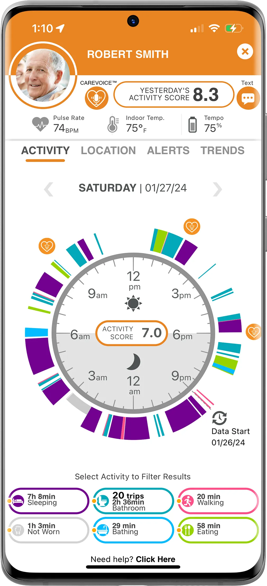 CarePredict TouchPoint | Indus Appstore | Screenshot