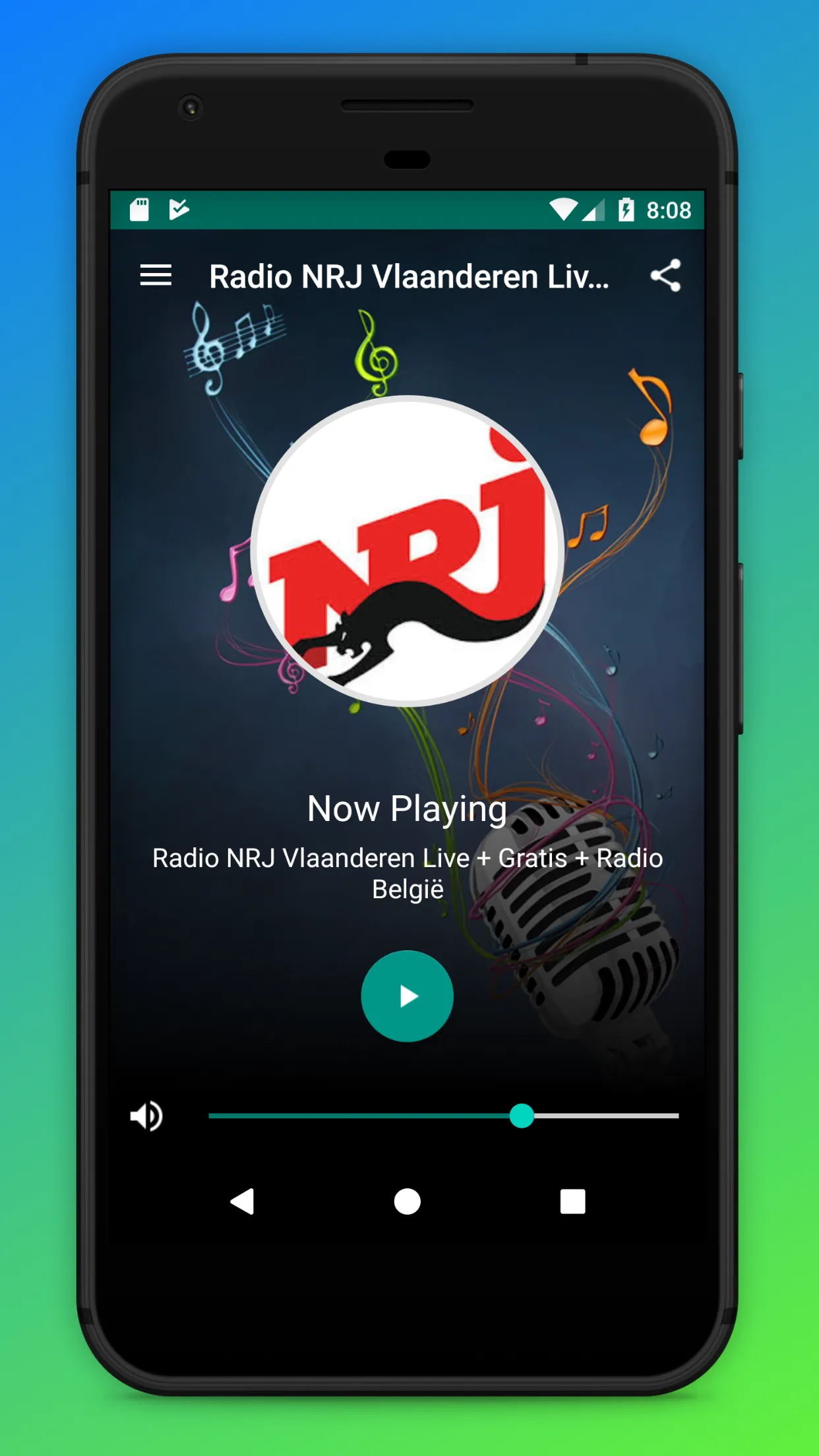 Radio NRJ Vlaanderen App BE FM | Indus Appstore | Screenshot