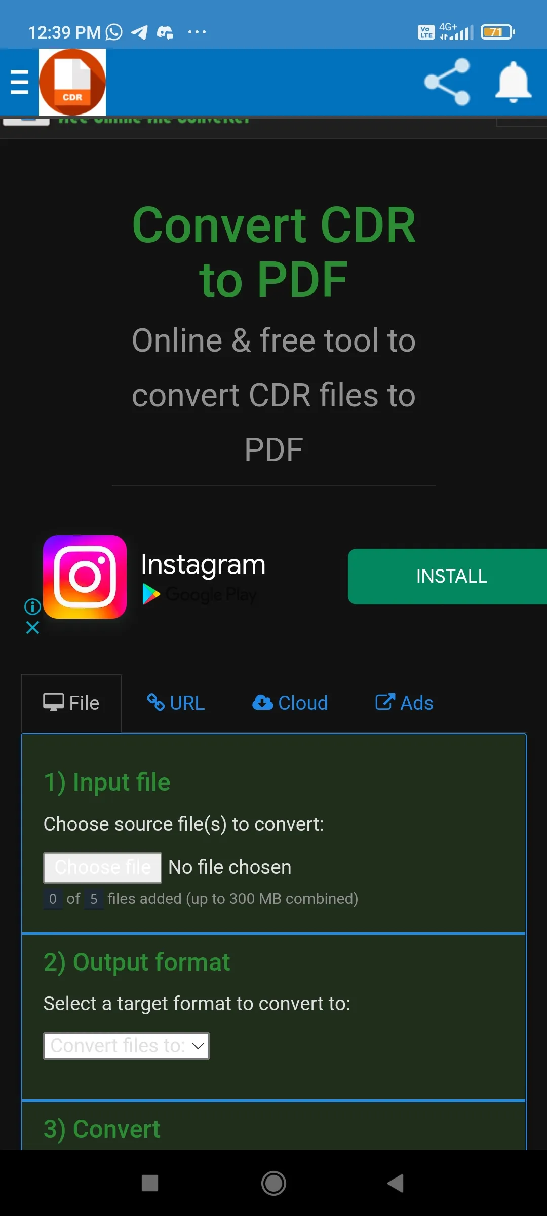 Cdr to pdf converter | Indus Appstore | Screenshot