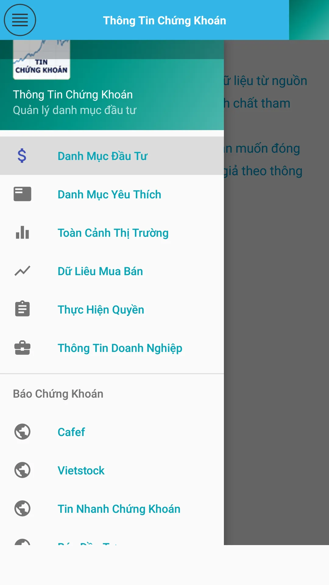 Tin Chung Khoan | Indus Appstore | Screenshot