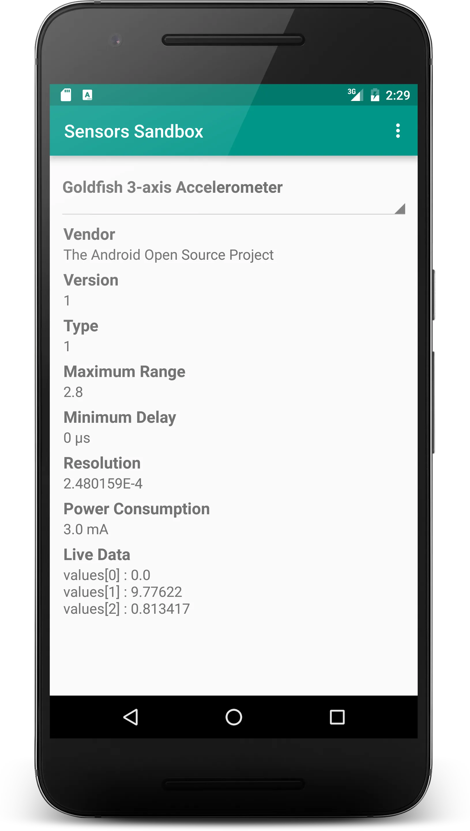 Sensors Sandbox | Indus Appstore | Screenshot