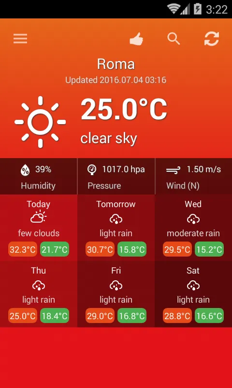 Weather Italy | Indus Appstore | Screenshot