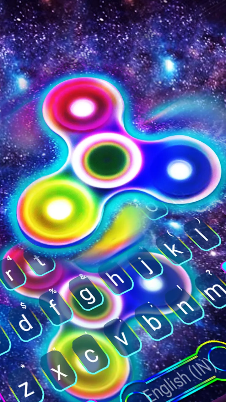 Sky Fidget Spinner Keyboard Ba | Indus Appstore | Screenshot