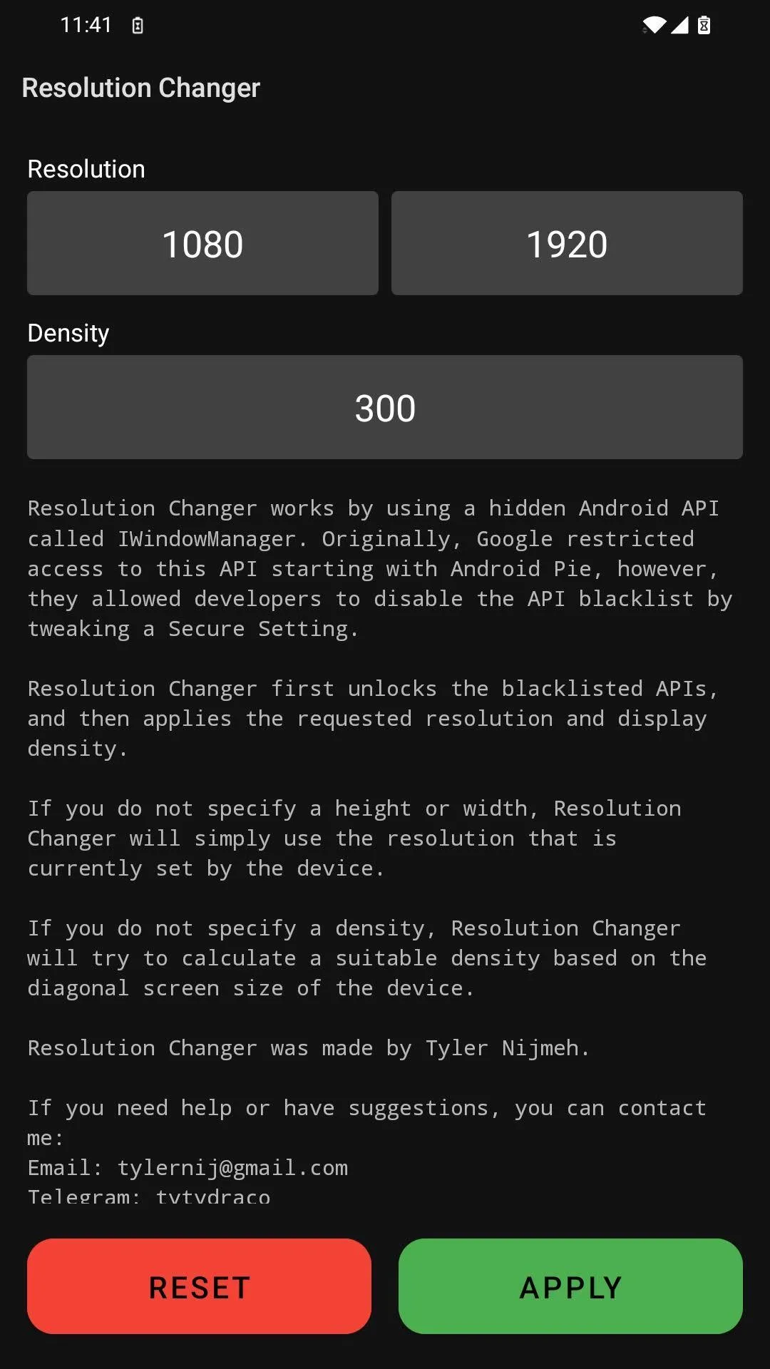 Resolution Changer — Uses ADB | Indus Appstore | Screenshot