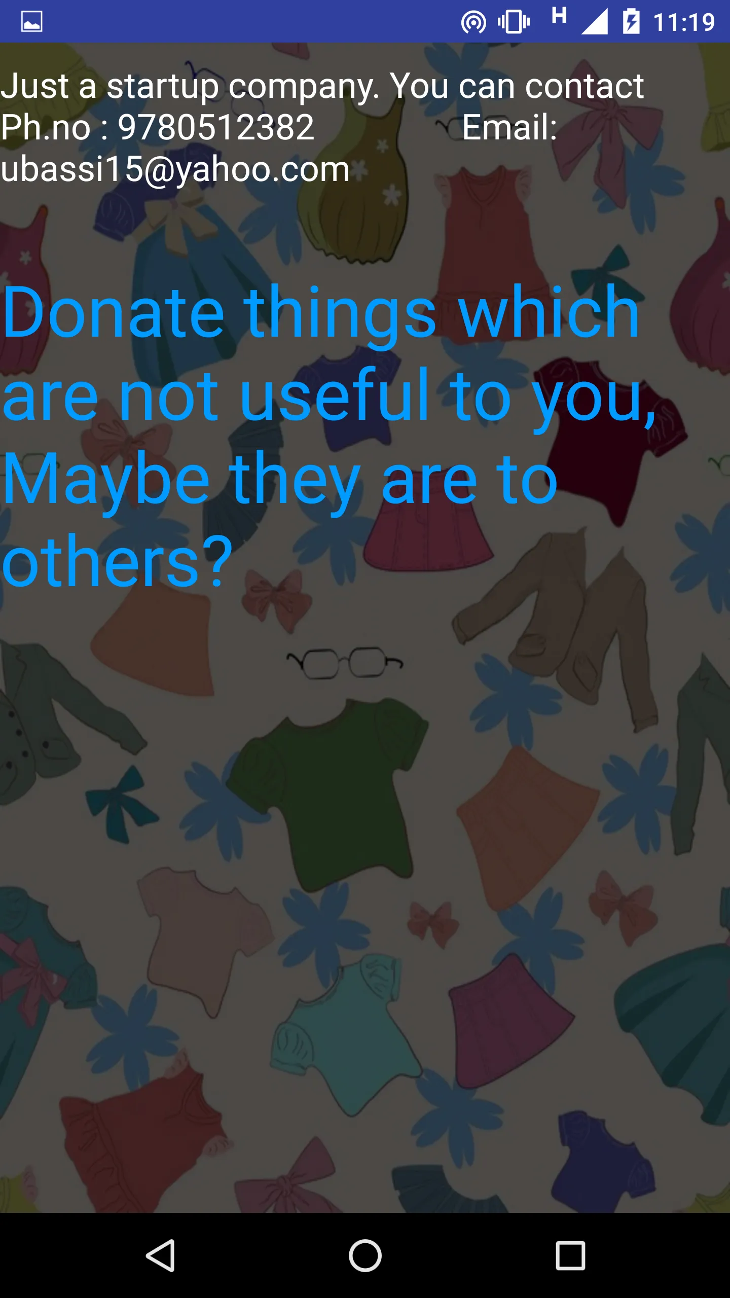 Donate Clothes in Chandigarh | Indus Appstore | Screenshot