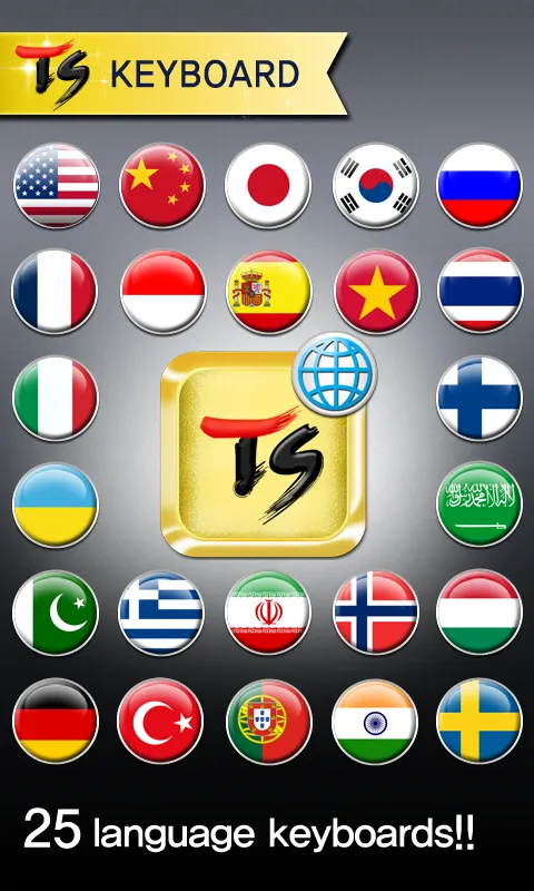 TS Keyboard [25 Languages] | Indus Appstore | Screenshot