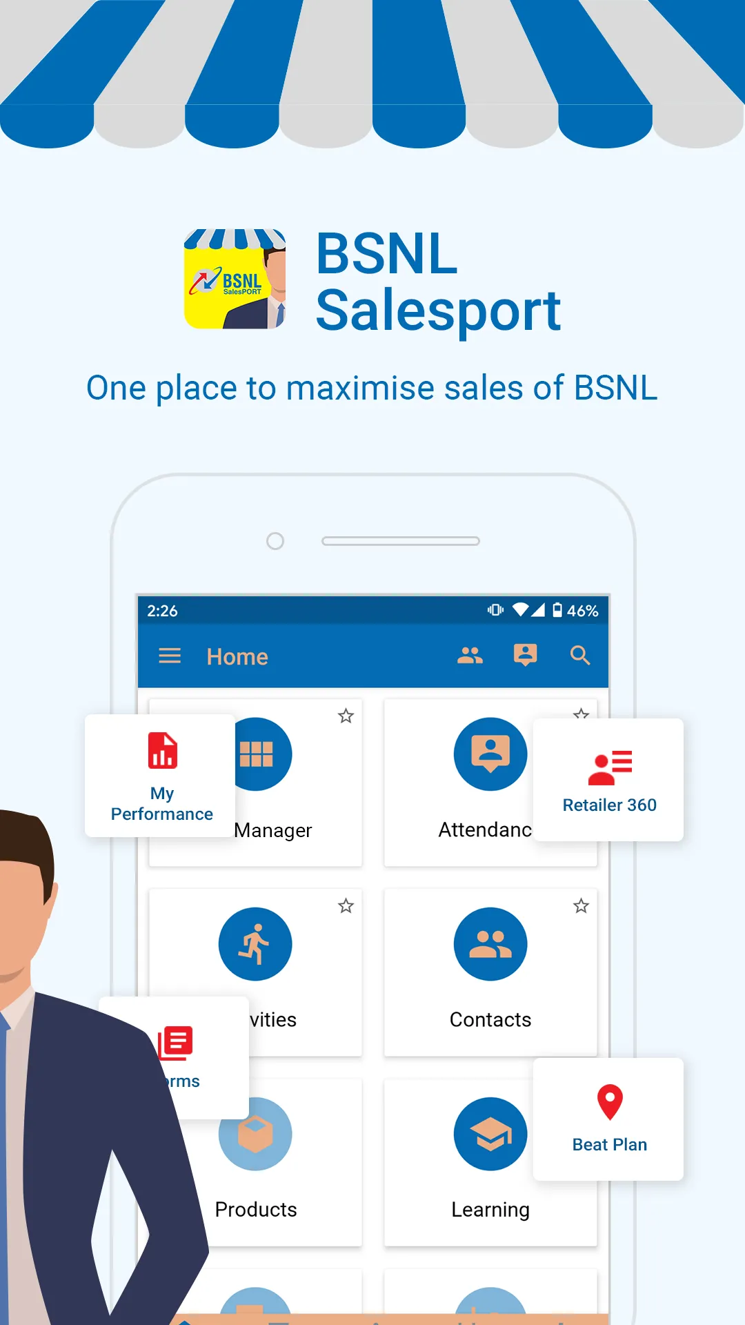 BSNL SalesPort - 360° Sales Ap | Indus Appstore | Screenshot