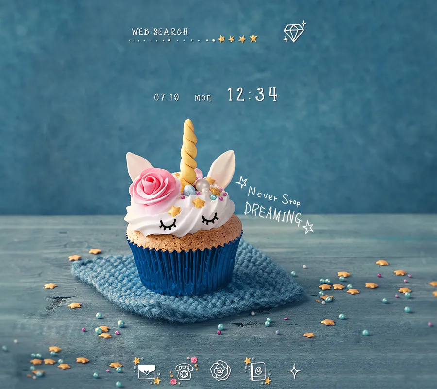 Unicorn CupcakeTheme | Indus Appstore | Screenshot