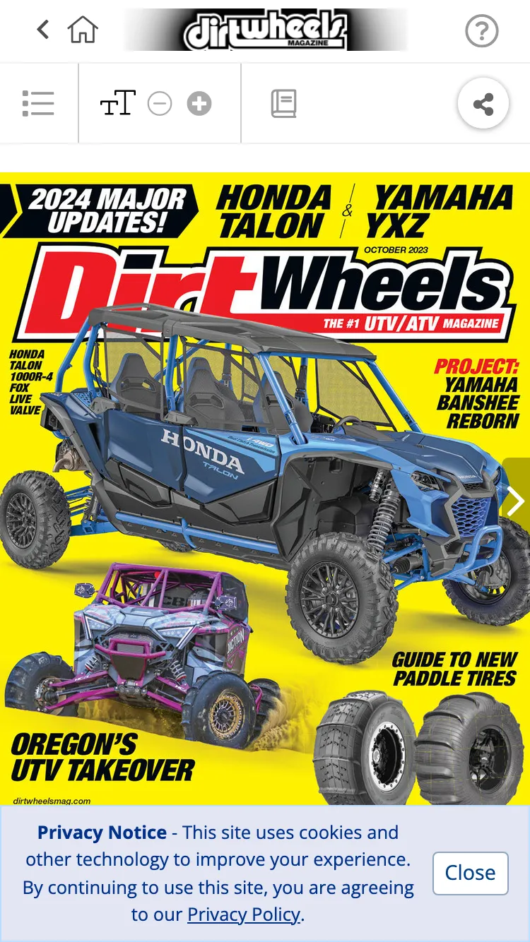 DIRT WHEELS MAGAZINE | Indus Appstore | Screenshot