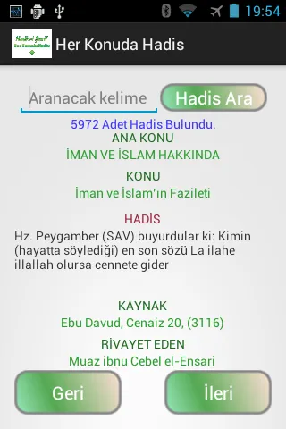 Her Konuda Hadis | Indus Appstore | Screenshot