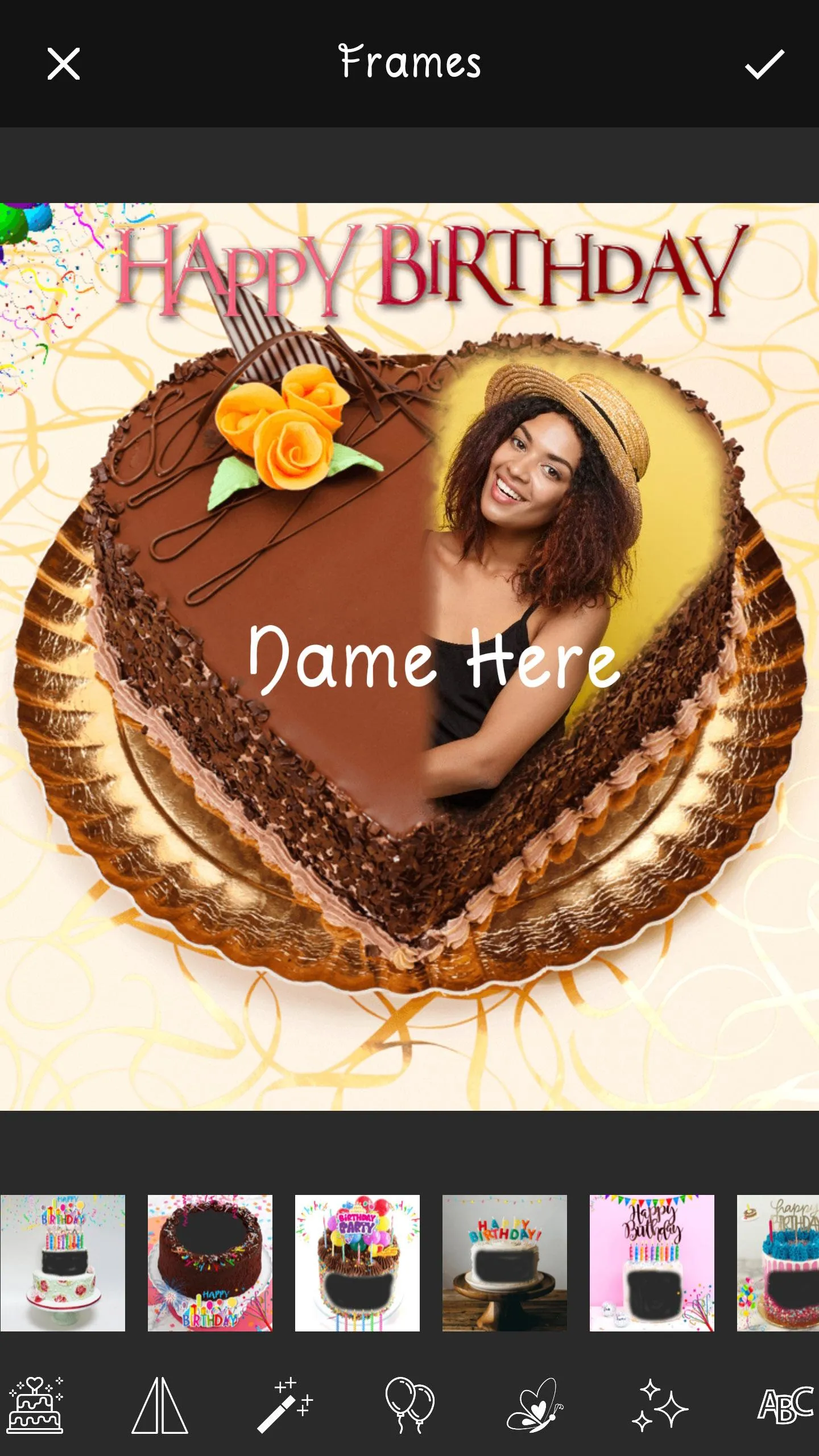 Name Picture on Birthday Cake | Indus Appstore | Screenshot