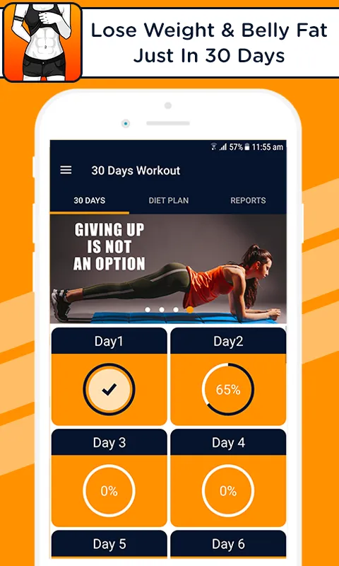 Lose belly weight, fat burner | Indus Appstore | Screenshot