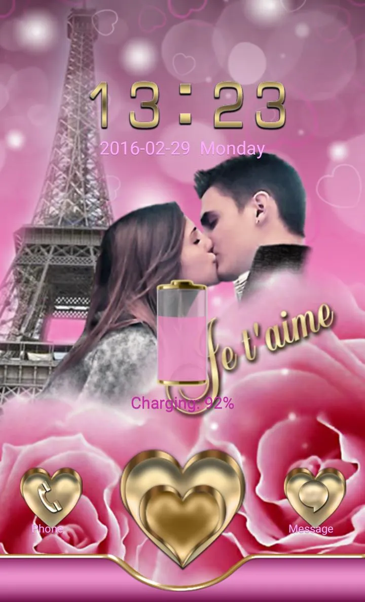 Pink Love Go Locker theme | Indus Appstore | Screenshot