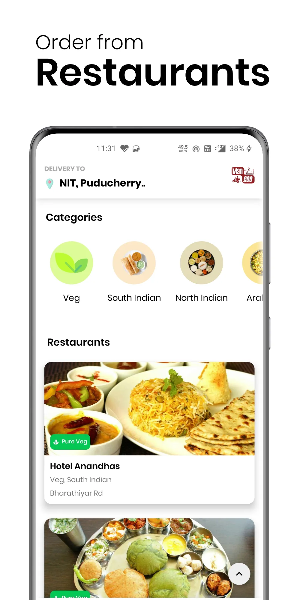 Mangoo Online Food Delivery | Indus Appstore | Screenshot