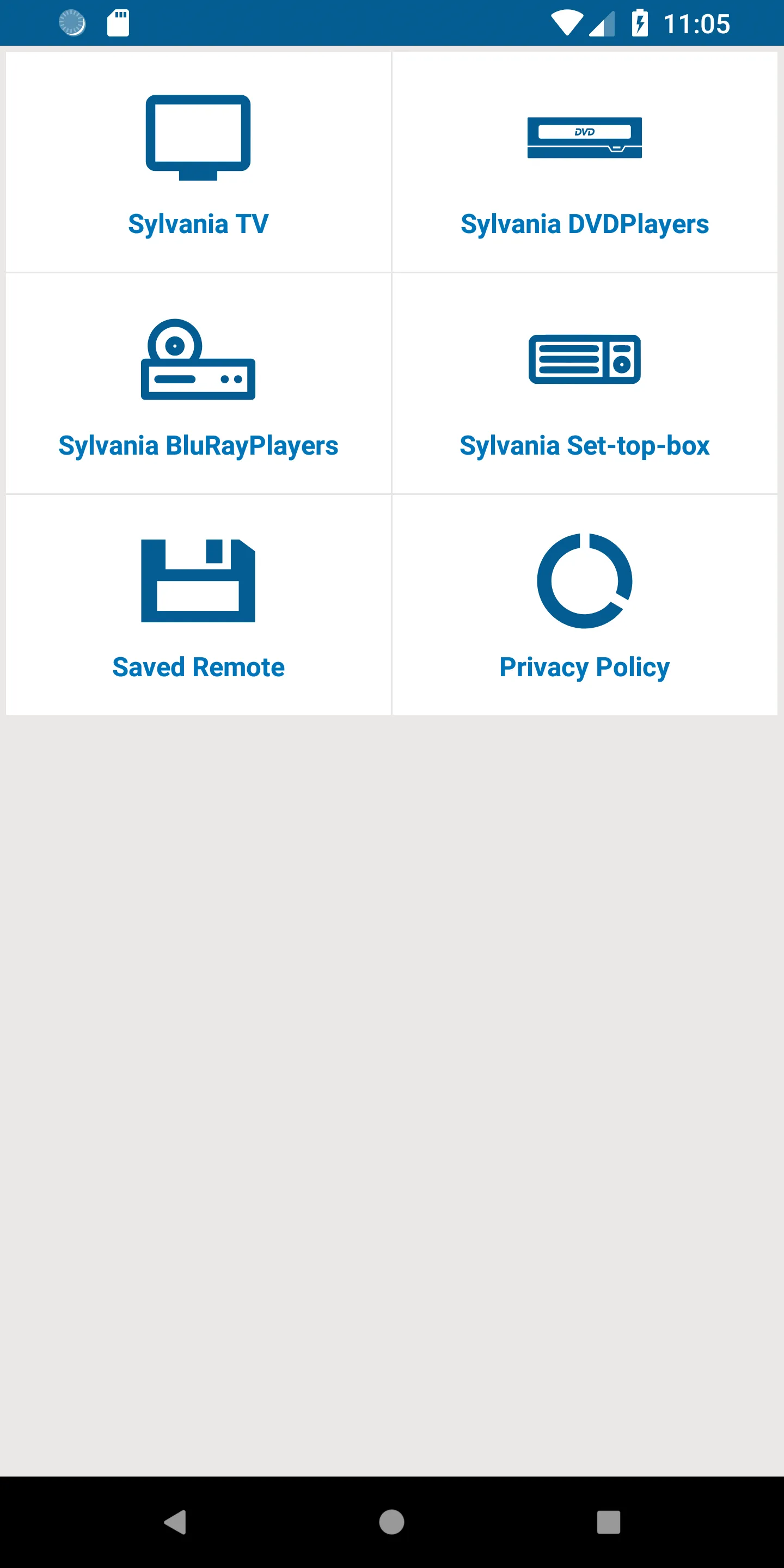 Universal Remote For Sylvania | Indus Appstore | Screenshot