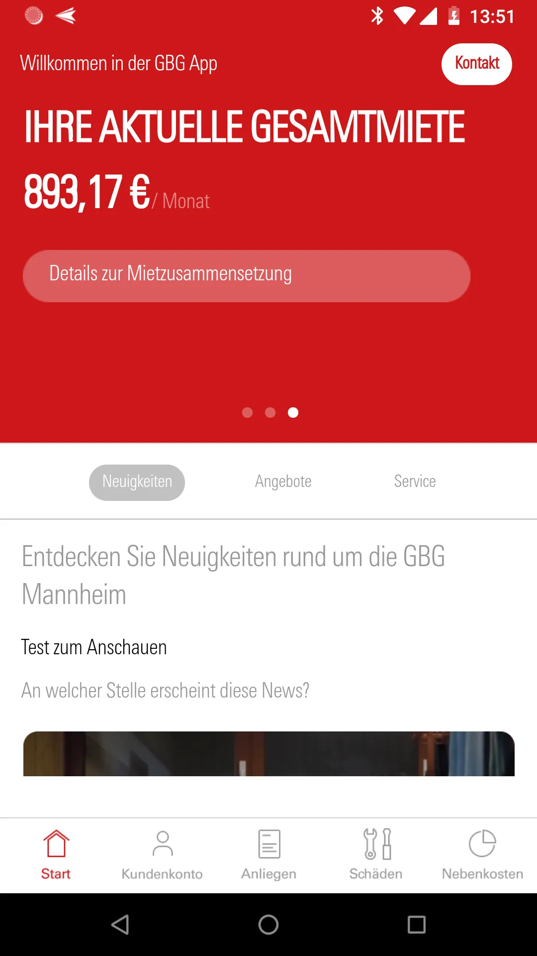 GBG Mannheim - Mieter-App | Indus Appstore | Screenshot