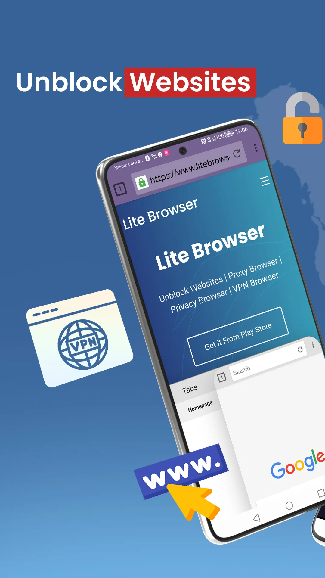 Lite - Secure VPN Browser | Indus Appstore | Screenshot