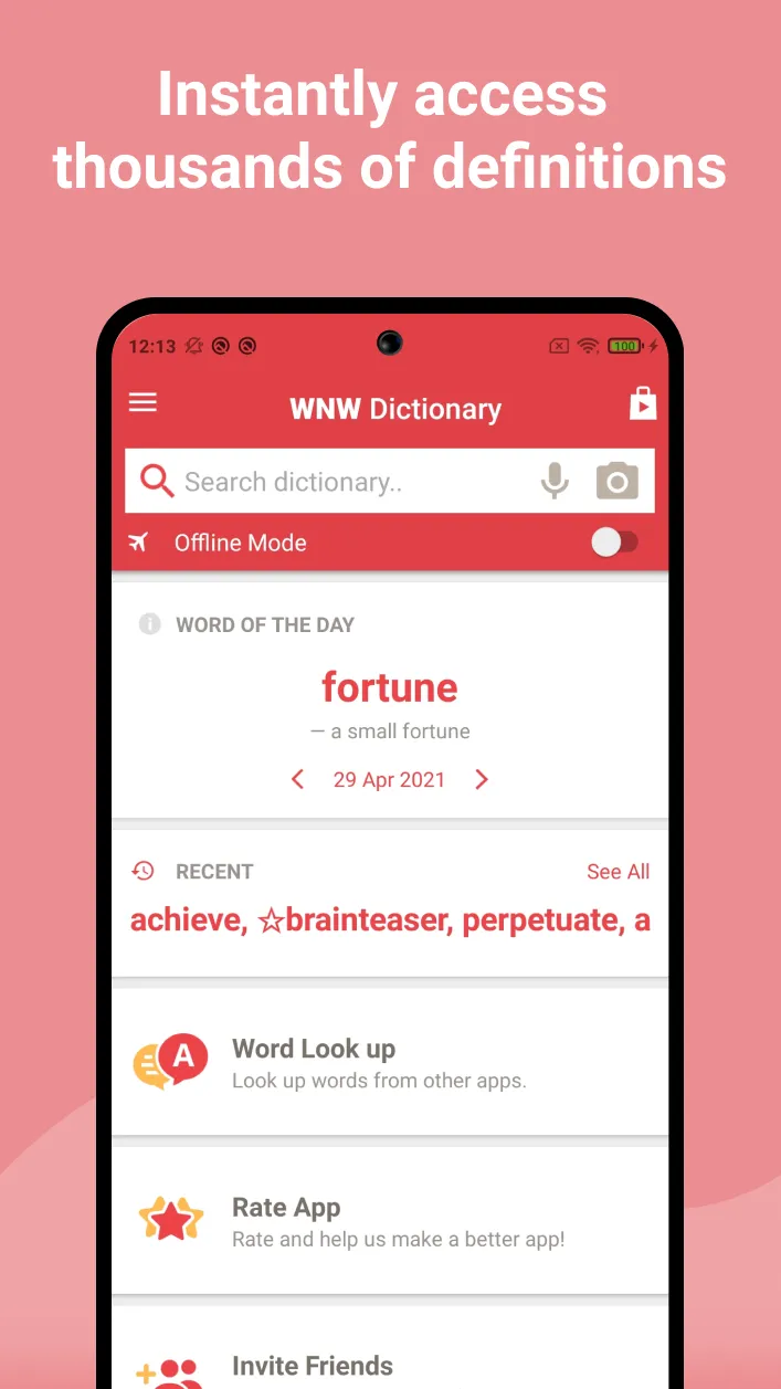 Webster's College Dictionary | Indus Appstore | Screenshot