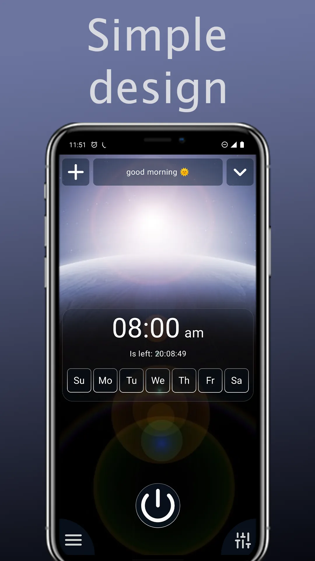 Alarm clock with big buttons | Indus Appstore | Screenshot