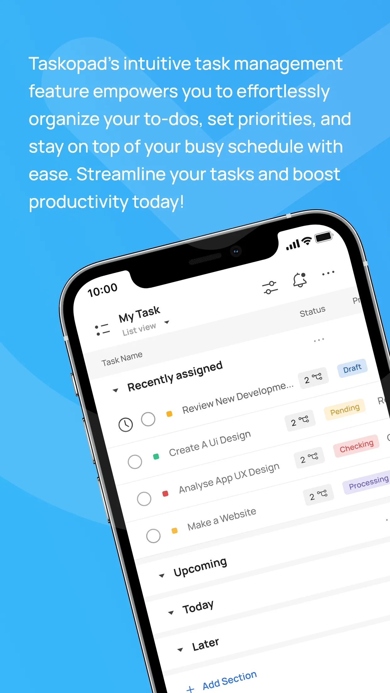 TaskOPad - Task Management App | Indus Appstore | Screenshot