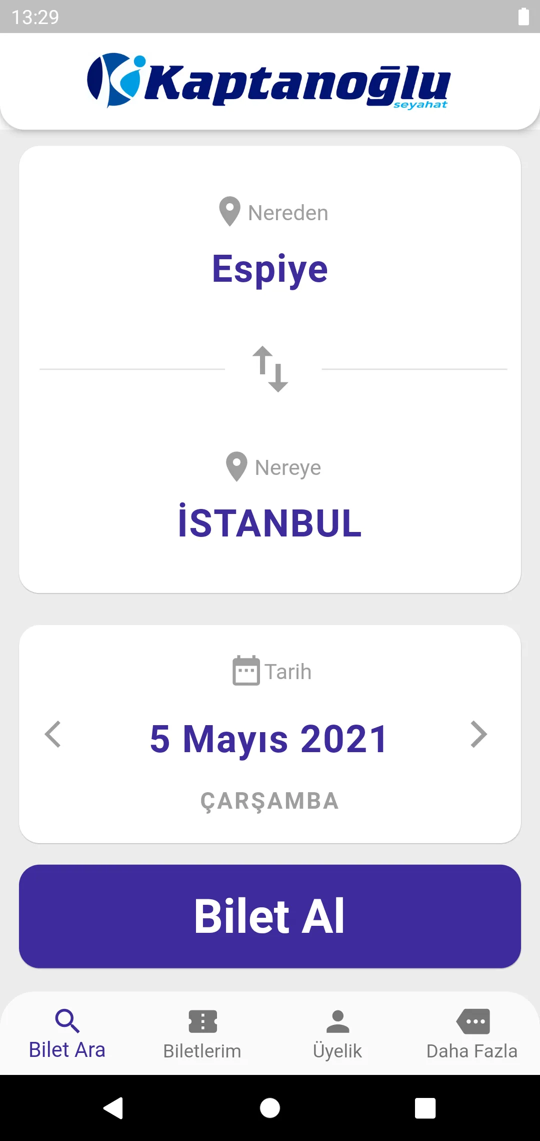 Kaptanoğlu Seyahat | Indus Appstore | Screenshot