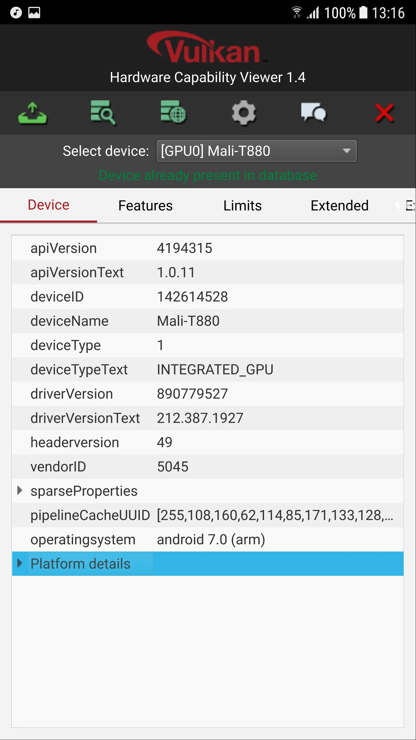 Hardware CapsViewer for Vulkan | Indus Appstore | Screenshot