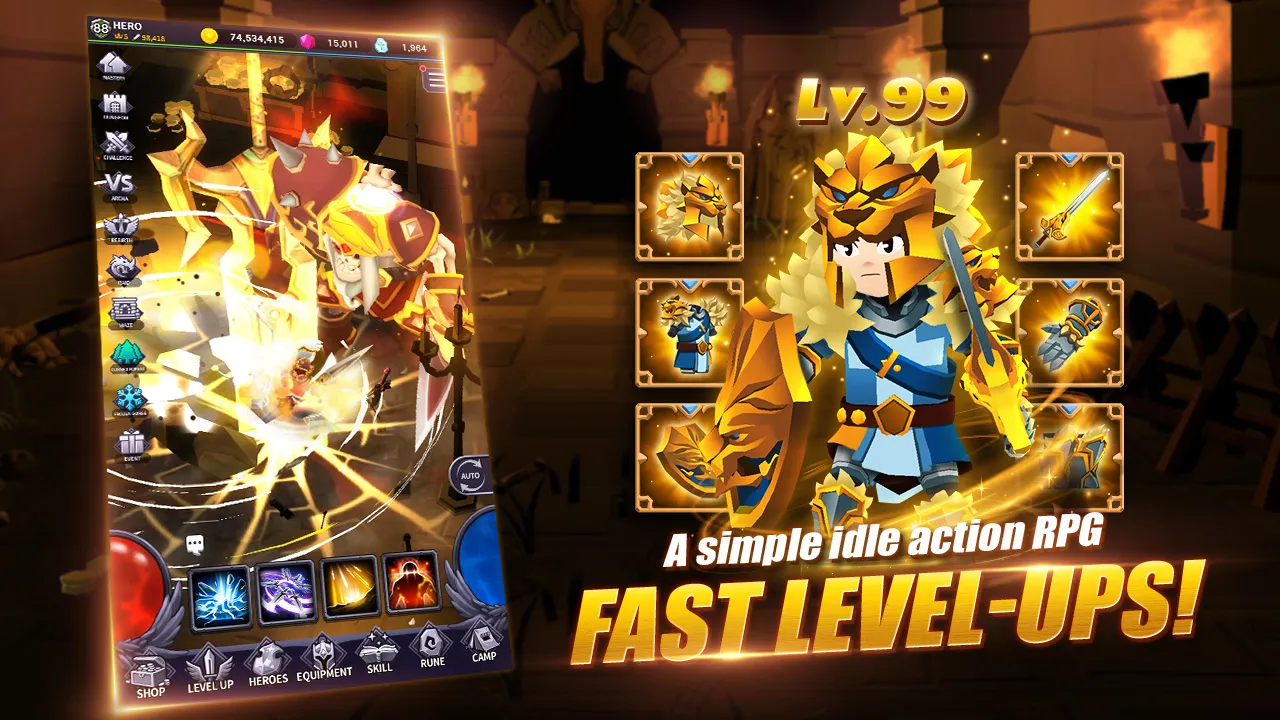 AFK Dungeon : Idle Action RPG | Indus Appstore | Screenshot