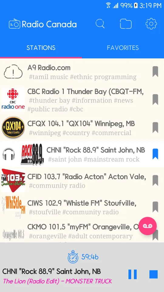 Radio CA-Canada | Indus Appstore | Screenshot