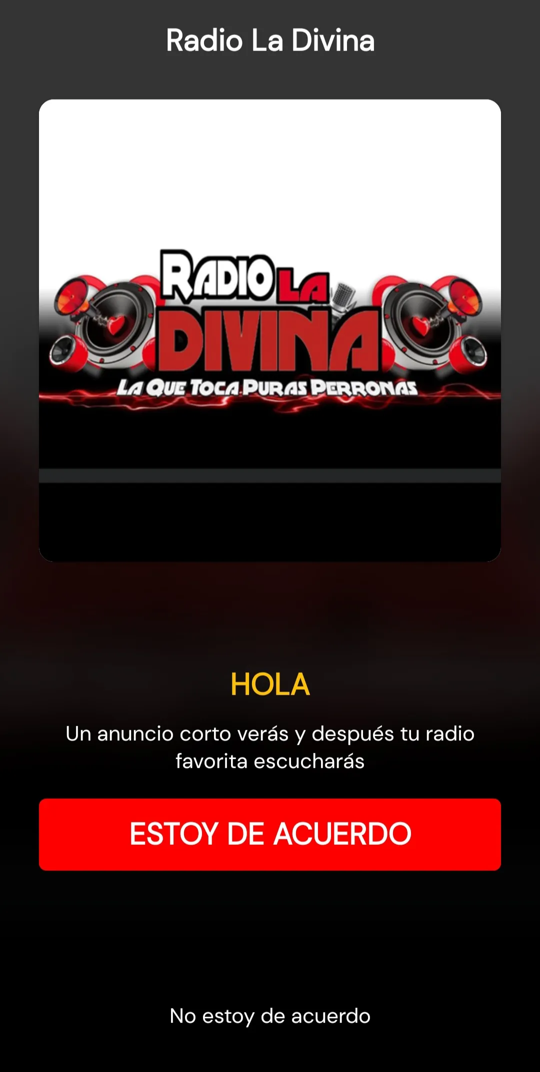 Radio La Divina | Indus Appstore | Screenshot