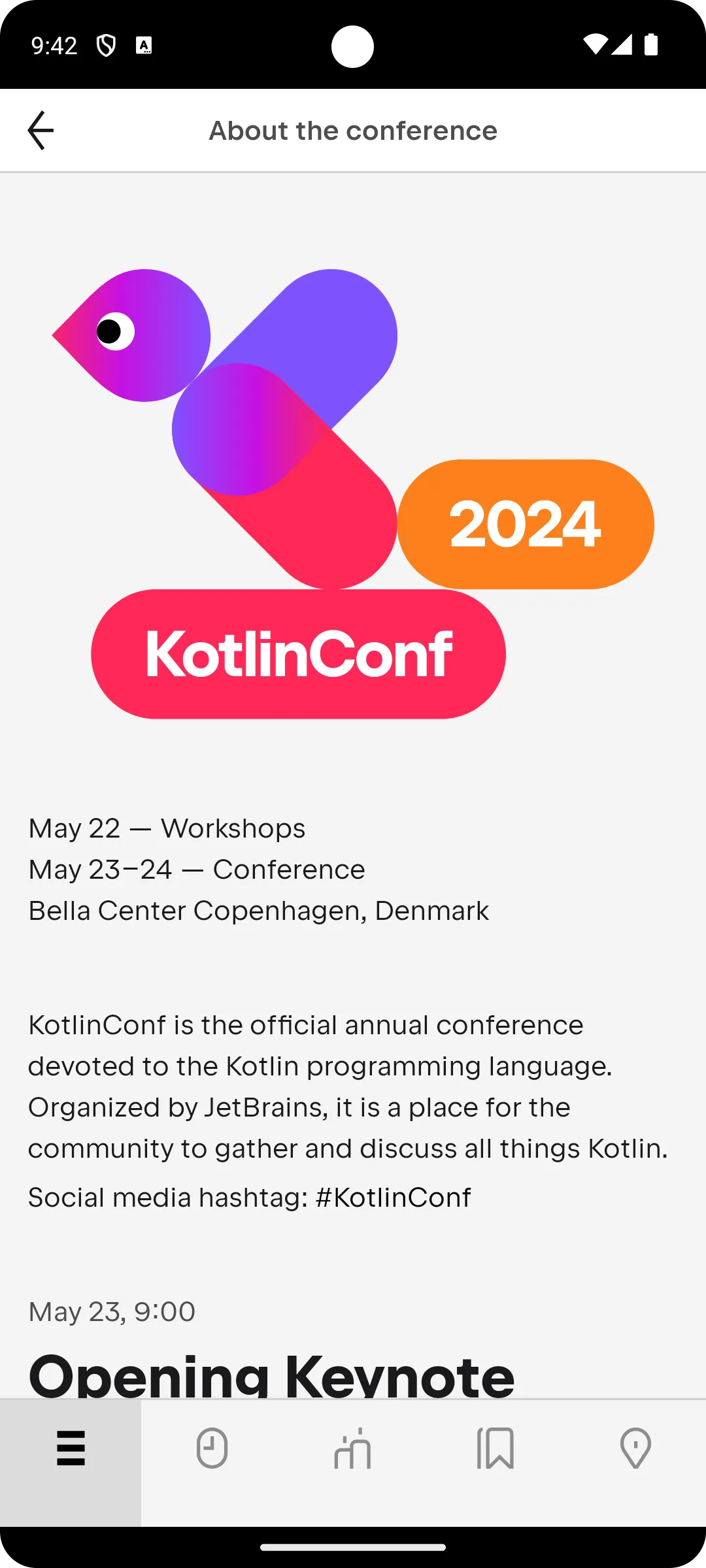 KotlinConf | Indus Appstore | Screenshot