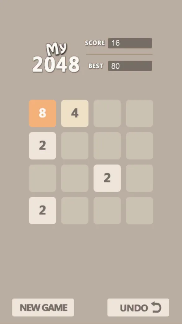 My 2048 | Indus Appstore | Screenshot