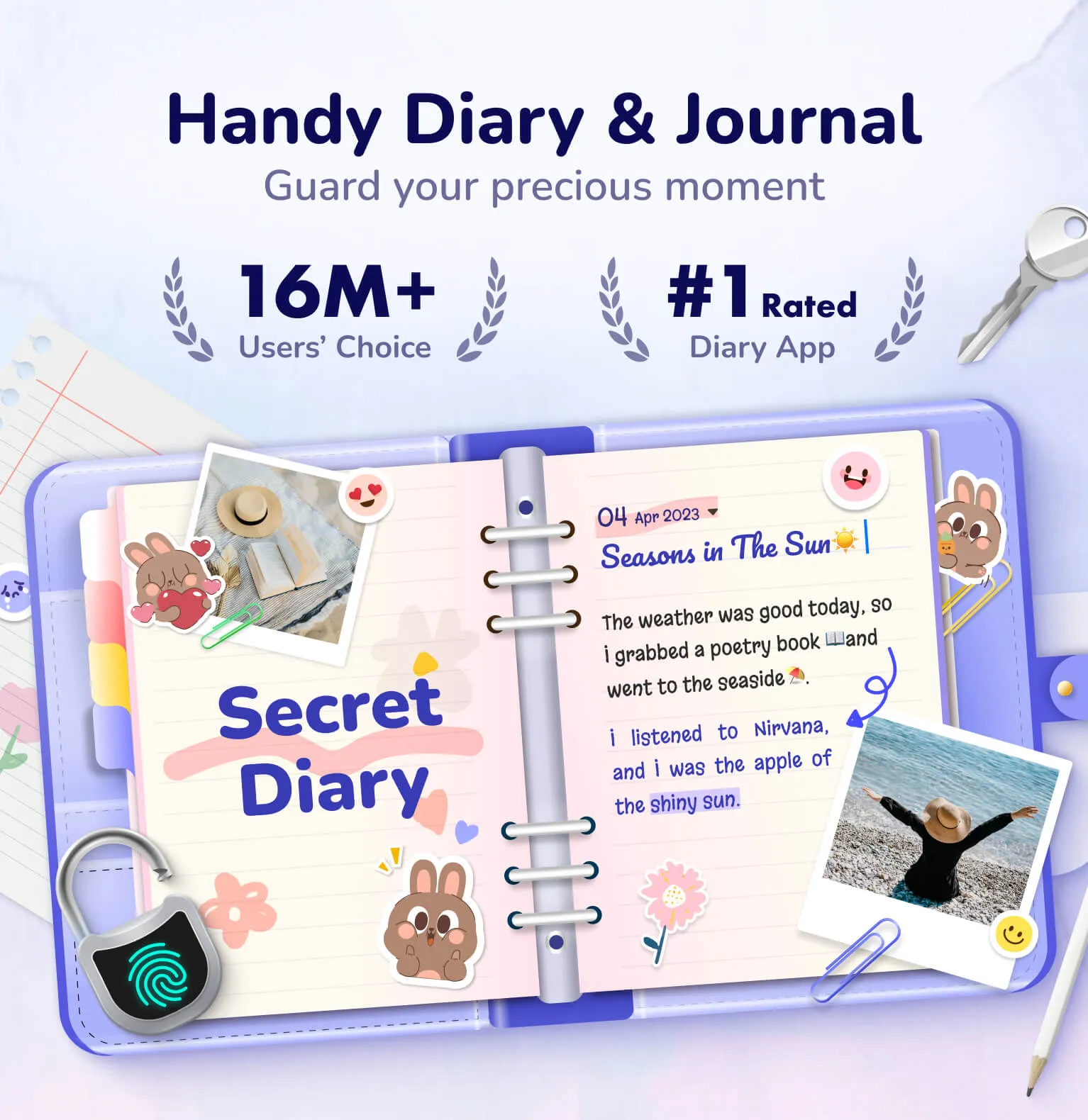 Diary with Lock: Diary Journal | Indus Appstore | Screenshot