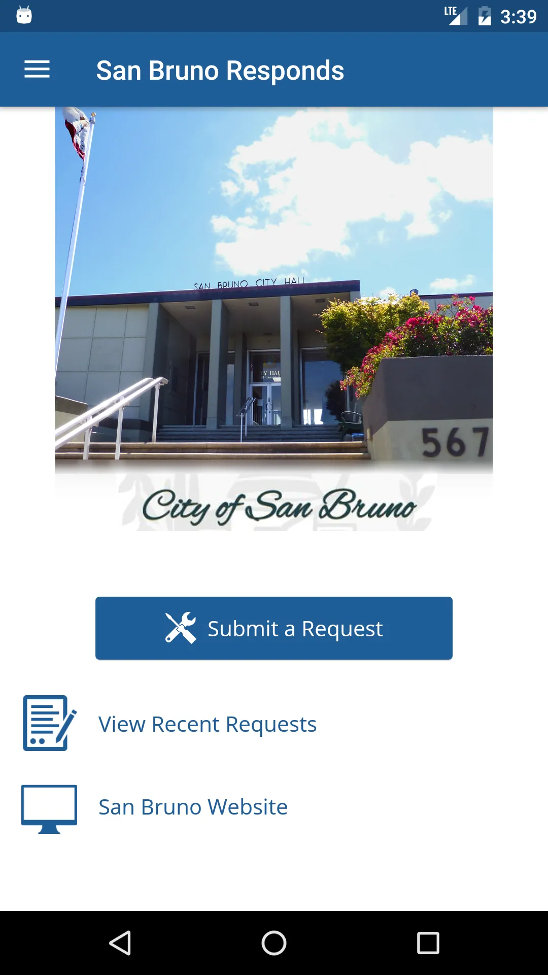 San Bruno Responds | Indus Appstore | Screenshot