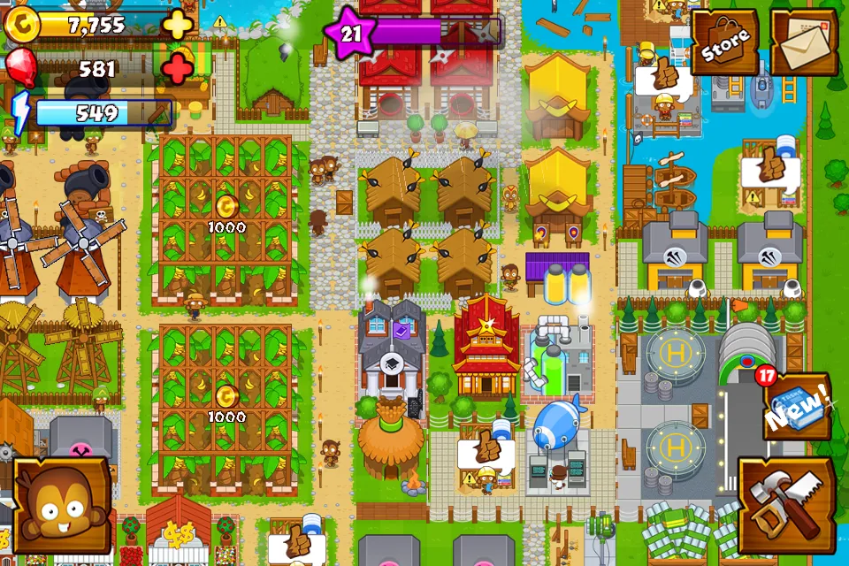 Bloons Monkey City | Indus Appstore | Screenshot