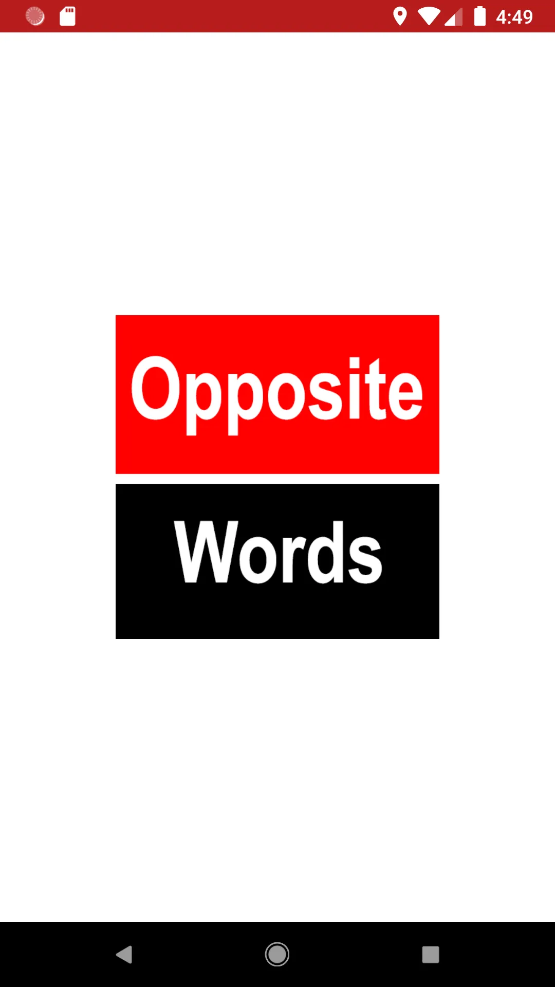 Opposite Words List  [Common w | Indus Appstore | Screenshot