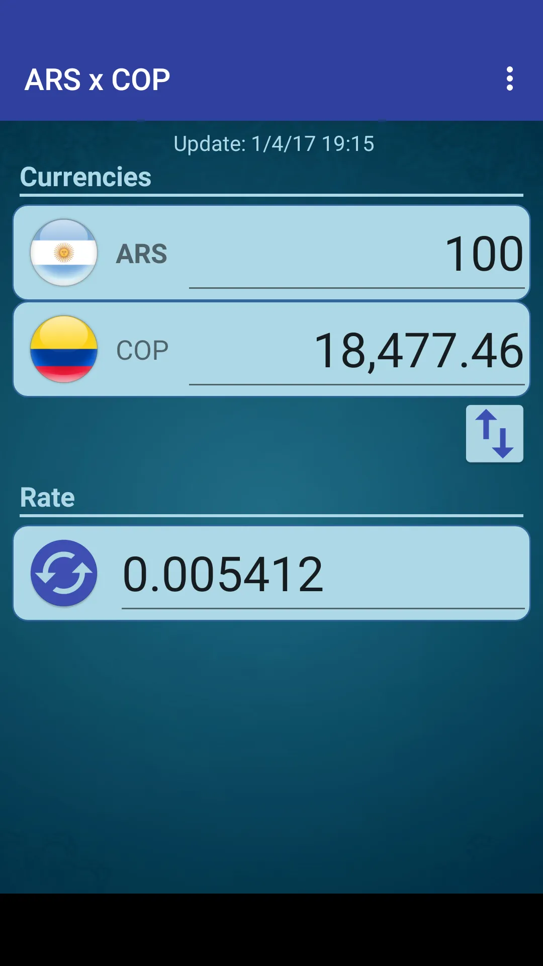 Argentine Peso x Colombia Peso | Indus Appstore | Screenshot