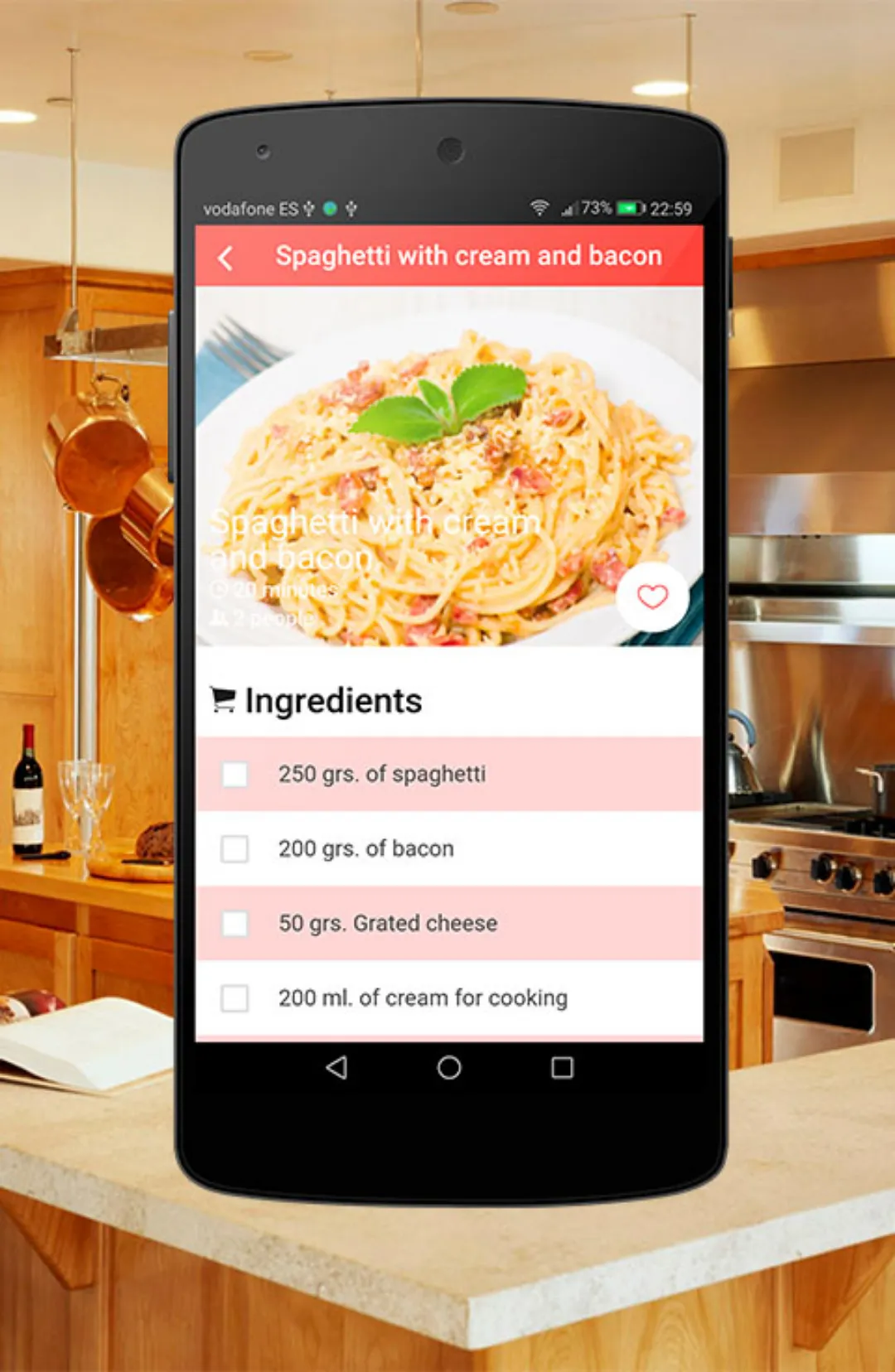 Pasta Recipes | Indus Appstore | Screenshot