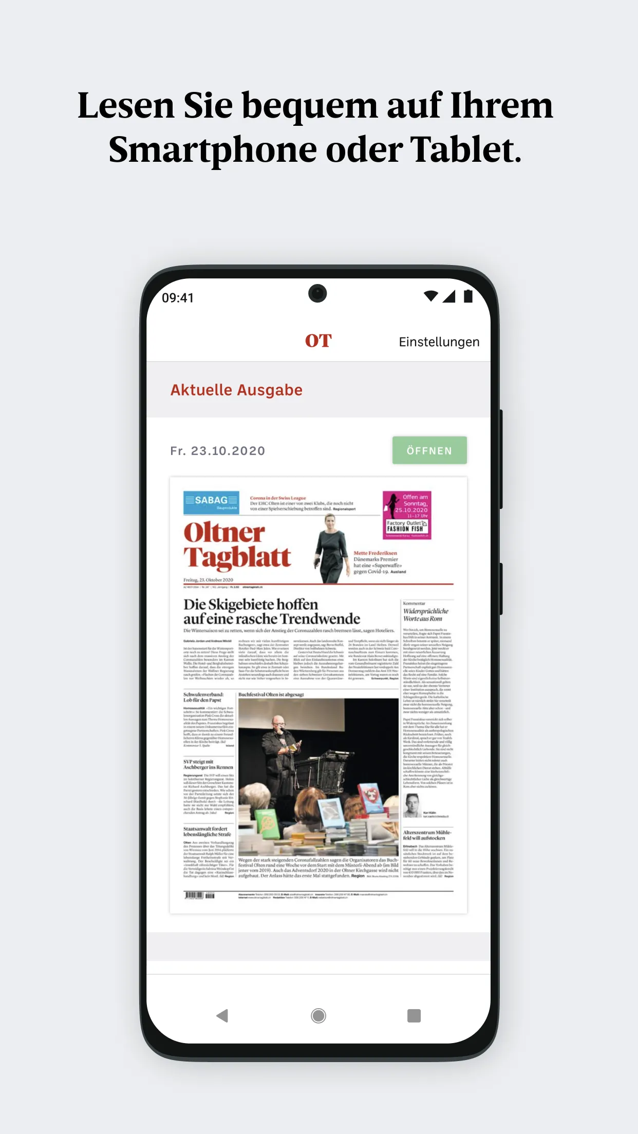 ot Oltner Tagblatt E-Paper | Indus Appstore | Screenshot