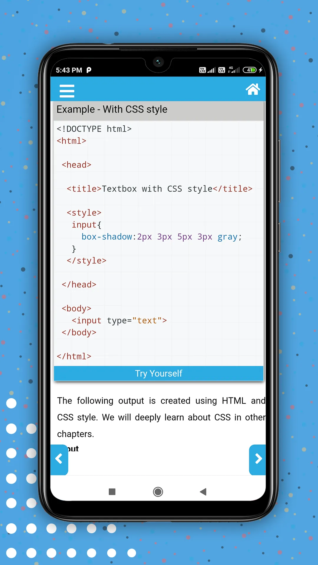 Learn HTML - Example & editor | Indus Appstore | Screenshot