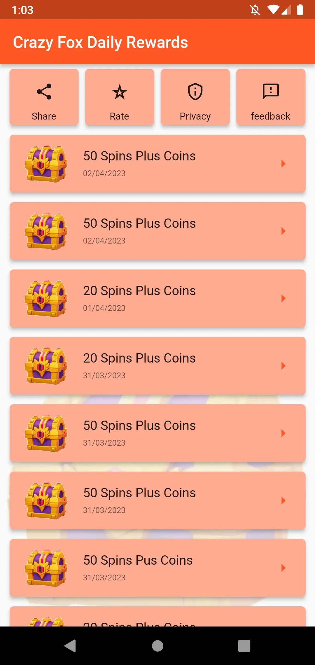 Crazy Fox Daily Spin Rewards | Indus Appstore | Screenshot