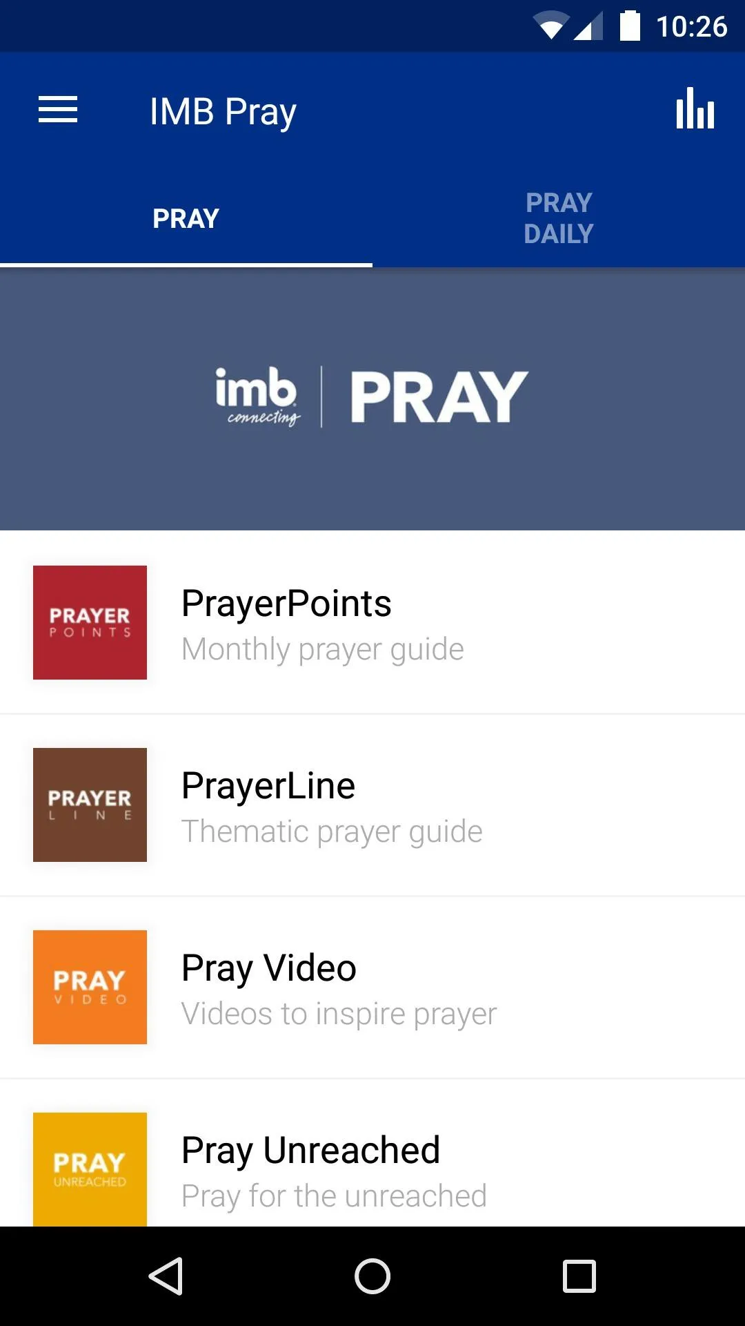 IMB Pray | Indus Appstore | Screenshot