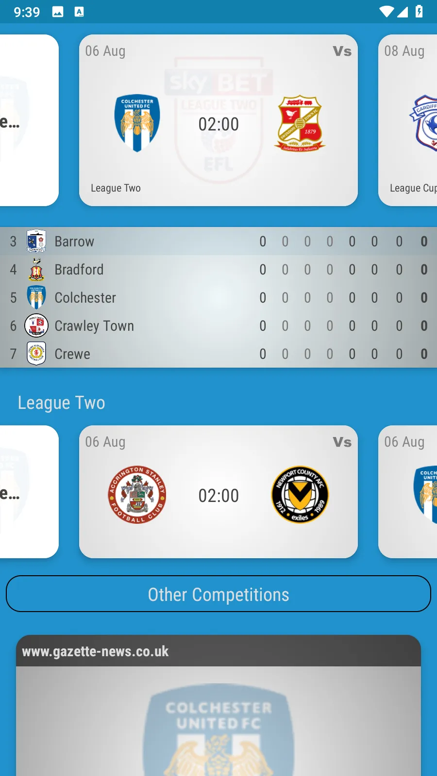 Colchester United Fan App | Indus Appstore | Screenshot