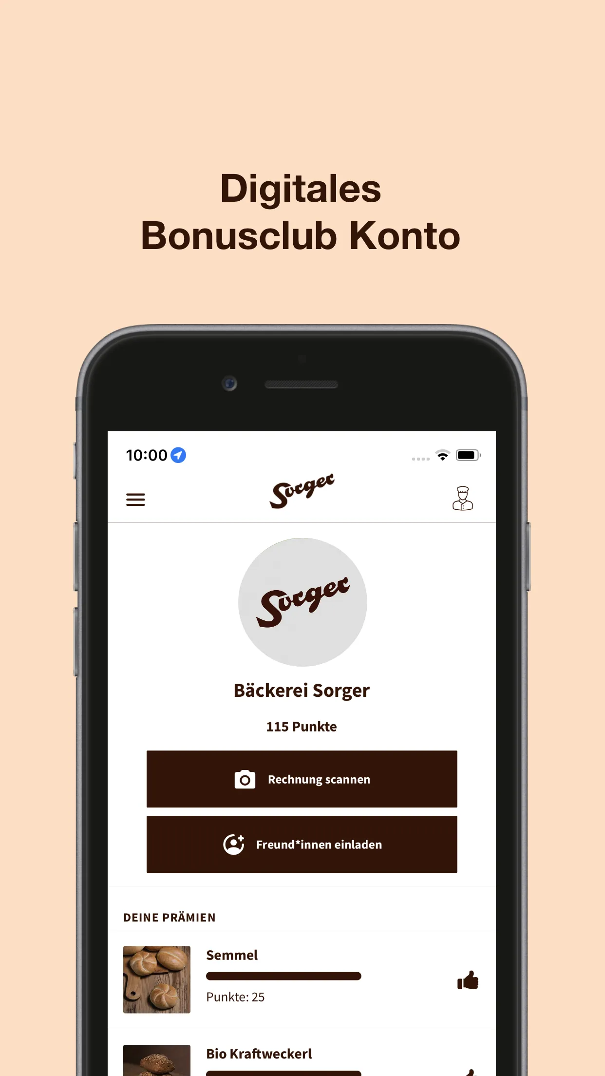 Bäckerei Sorger | Indus Appstore | Screenshot