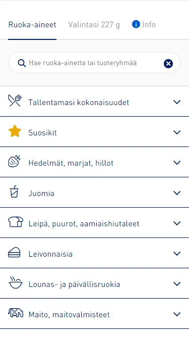 Mobiilihiilihydraattikäsikirja | Indus Appstore | Screenshot