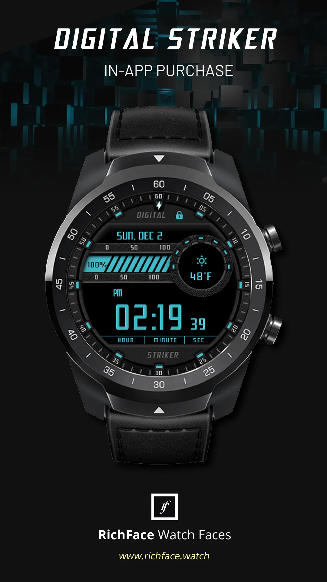 Digital Striker Watch Face | Indus Appstore | Screenshot