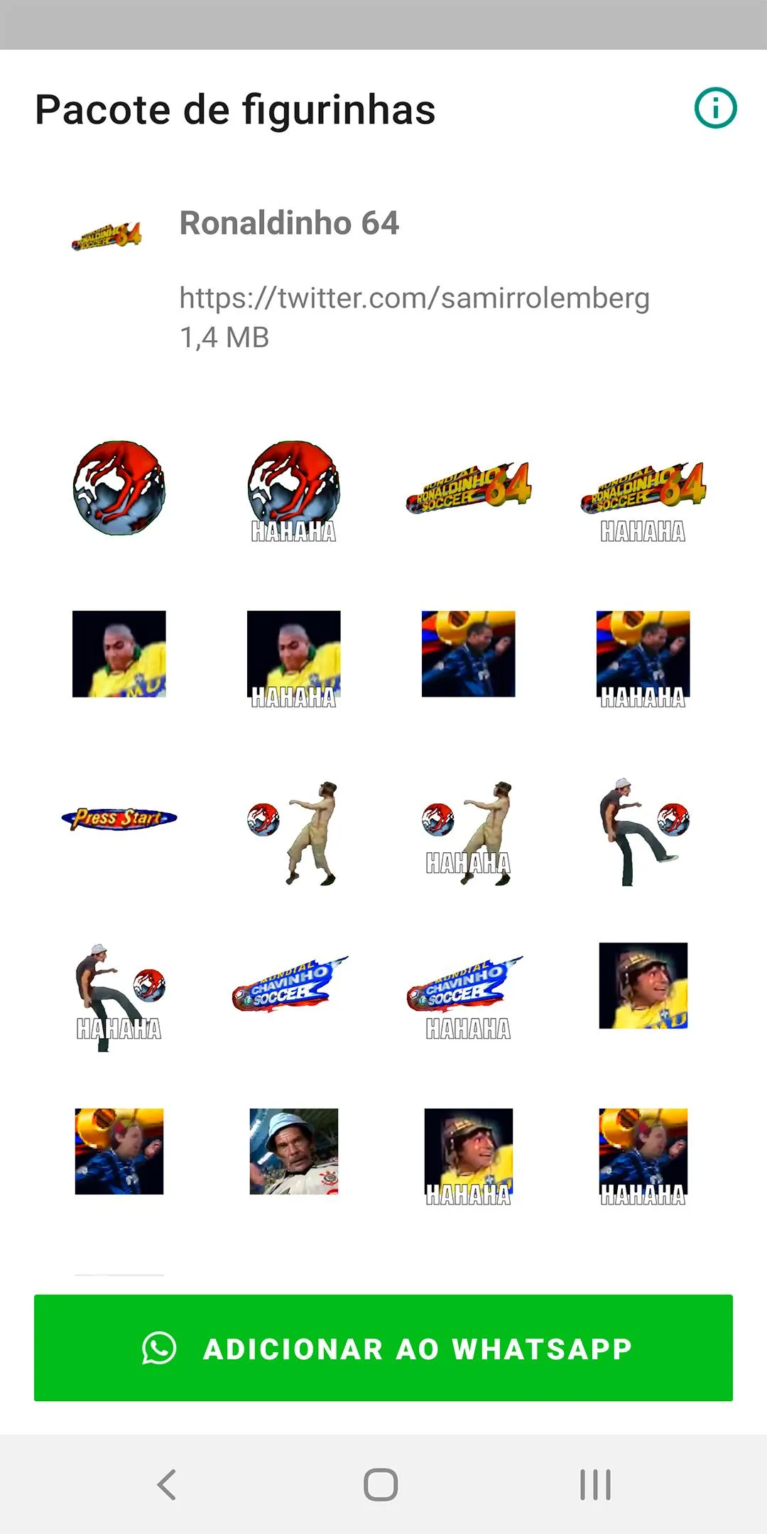 Ronaldinho Soccer 64 Stickers | Indus Appstore | Screenshot