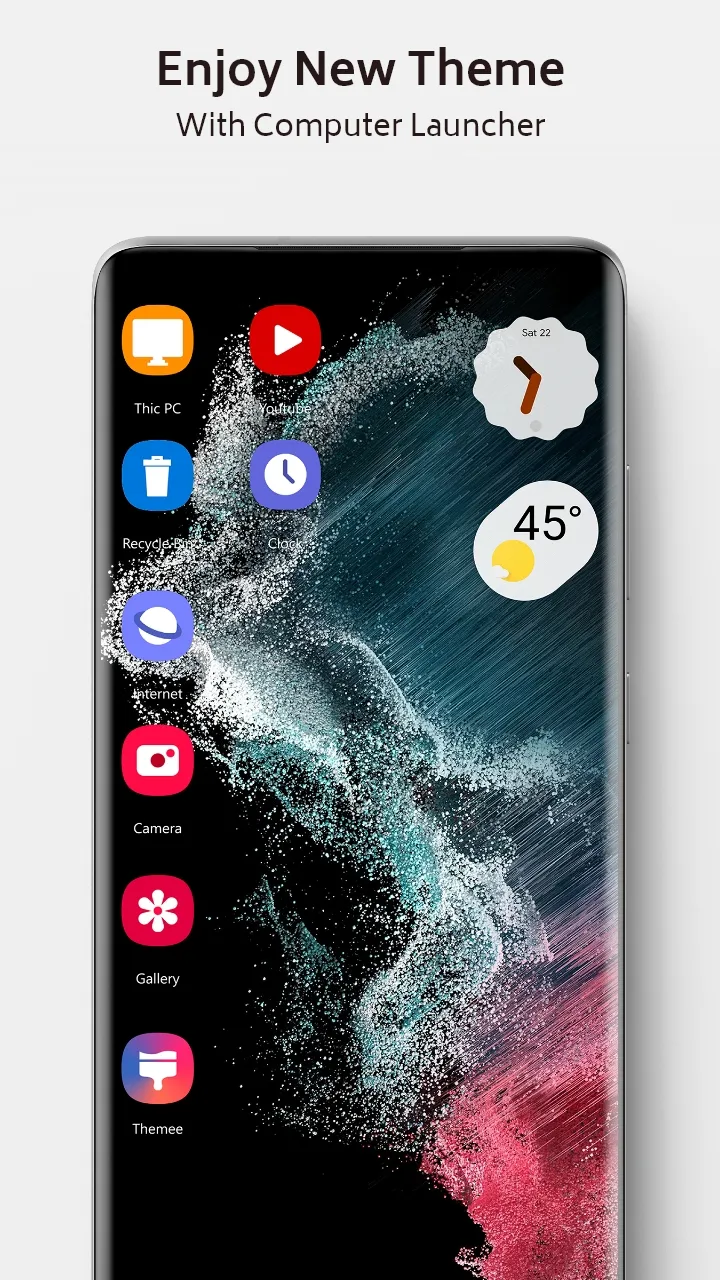 Galaxy S22 Theme for launcher | Indus Appstore | Screenshot
