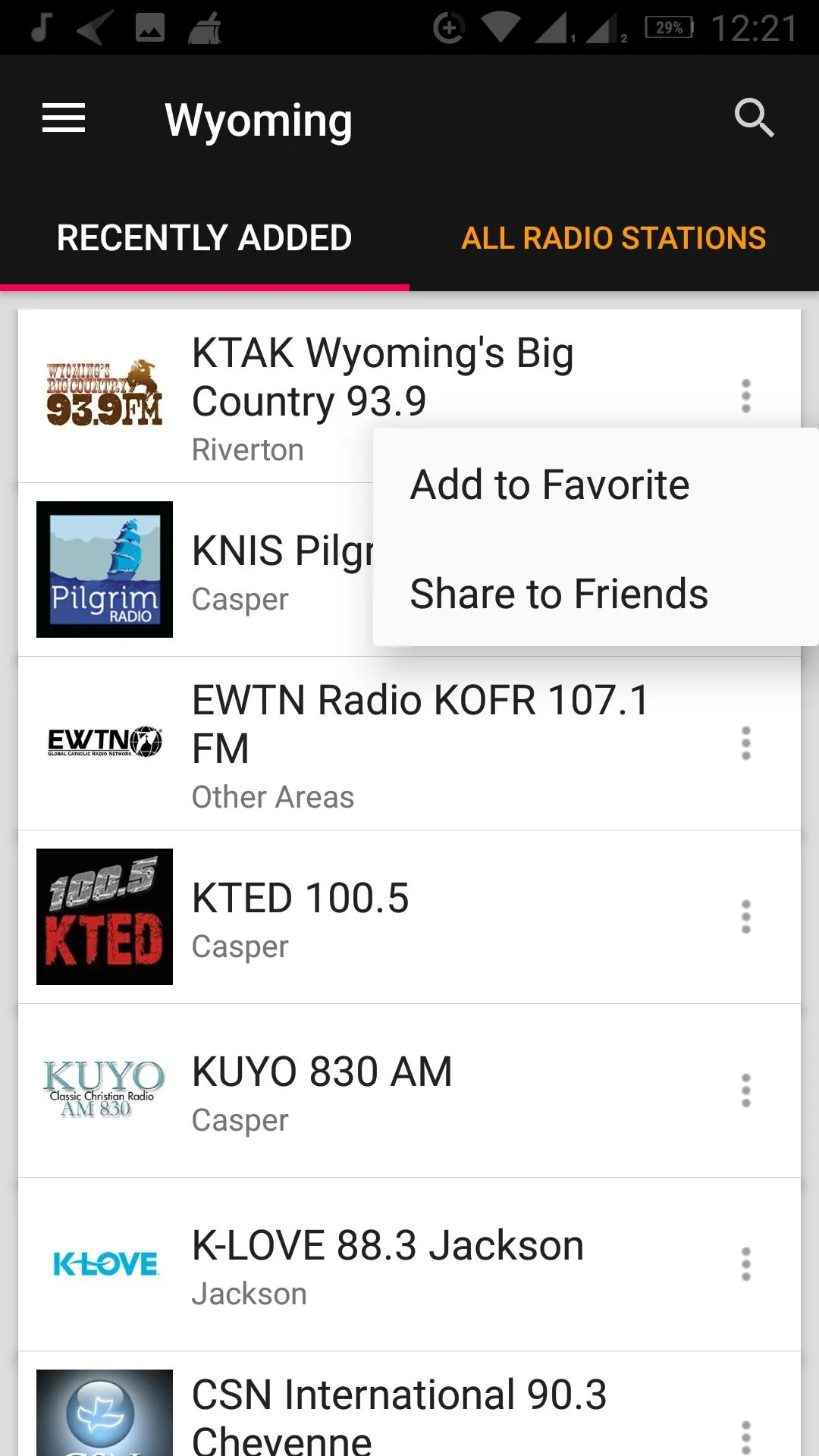 Wyoming Radio Stations - USA | Indus Appstore | Screenshot