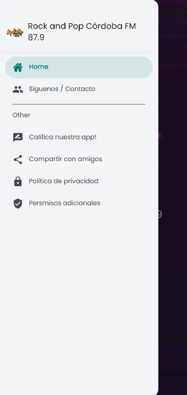 Rock&Pop Córdoba FM 87.9 | Indus Appstore | Screenshot