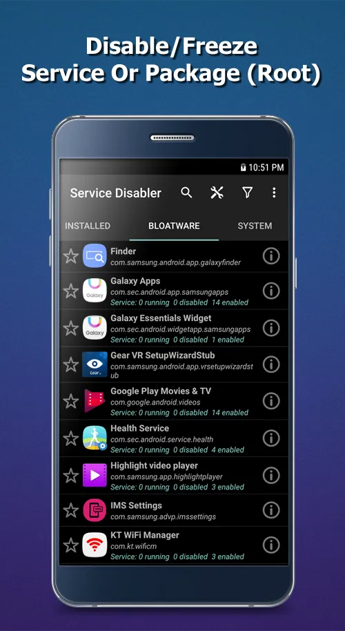 Service Freezer (Root) | Indus Appstore | Screenshot